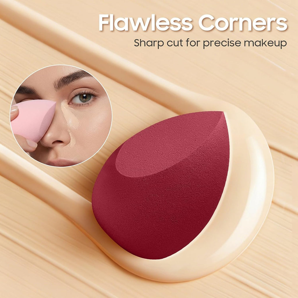 15-Pcs Makeup Sponge Set, Soft Latex-Free Wet&Dry for Foundation, Concealer