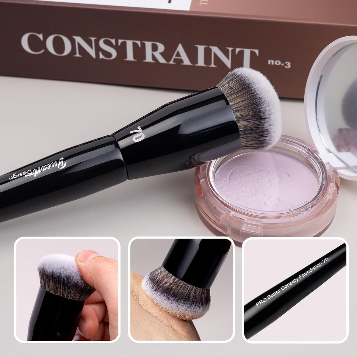 Bueart Design Professional Super Dense Foundation Buffing Brush 70