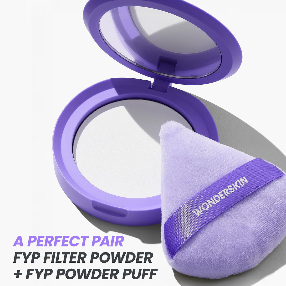 Wonderskin Makeup Puff - Soft Velour Puff for Powder Makeup