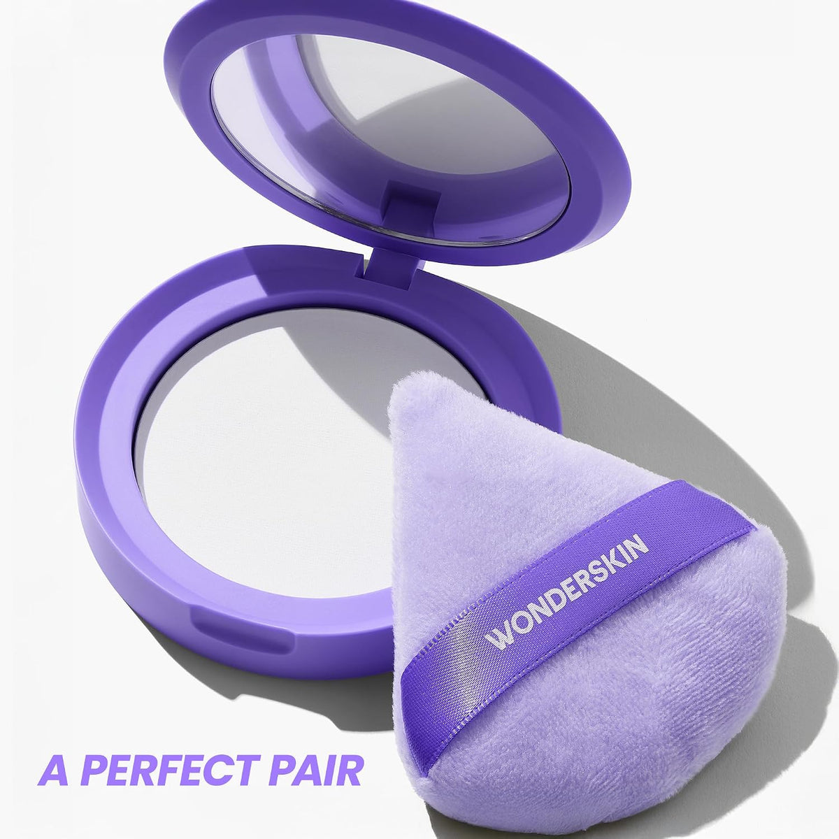 Wonderskin Makeup Puff - Soft Velour Puff for Powder Makeup
