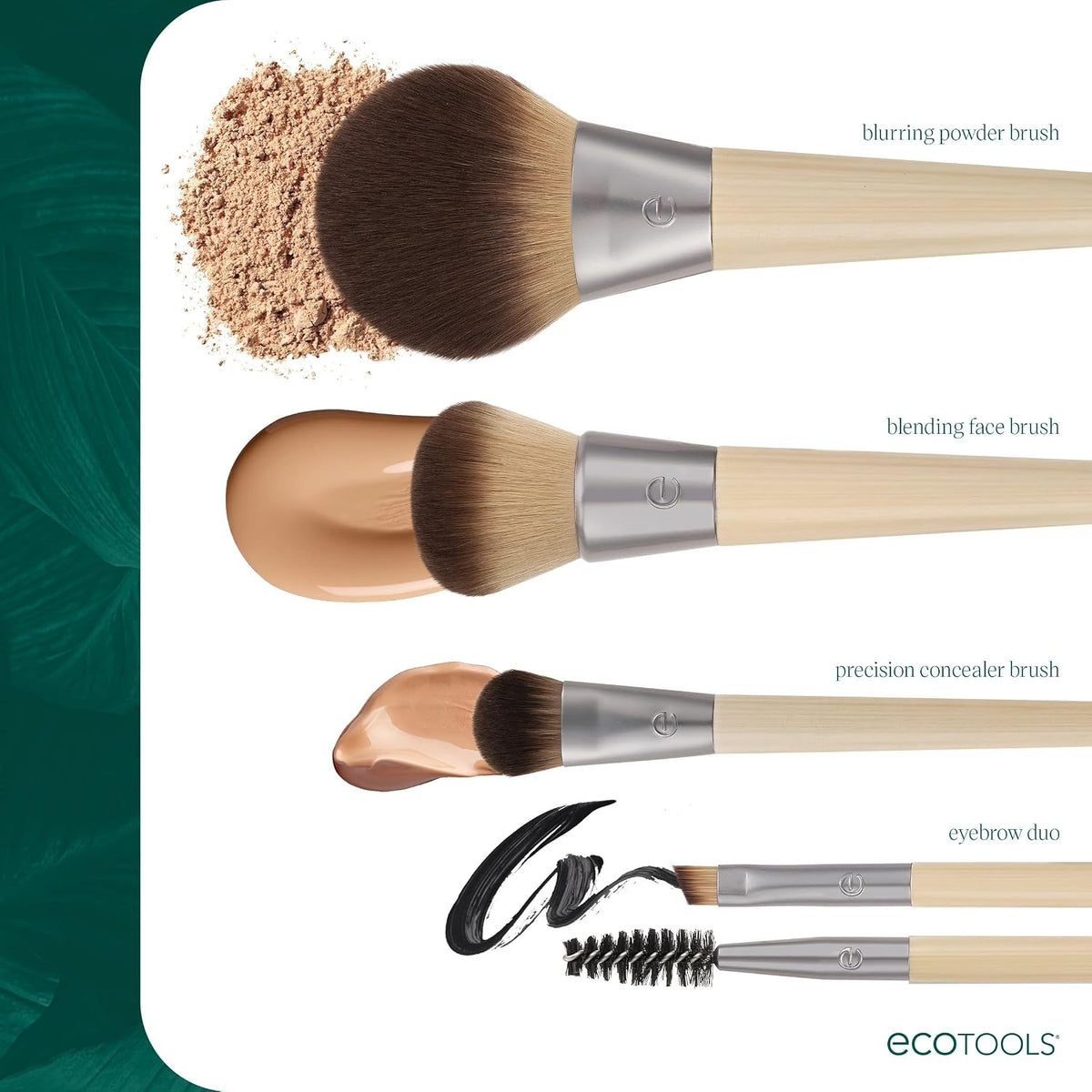 EcoTools Blending Face Makeup Brush for Foundation & Blush, 1 Count