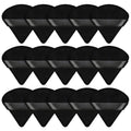 Pimoys 15 Pack Powder Puffs Triangle Makeup Sponge, Black/Pink/Flesh