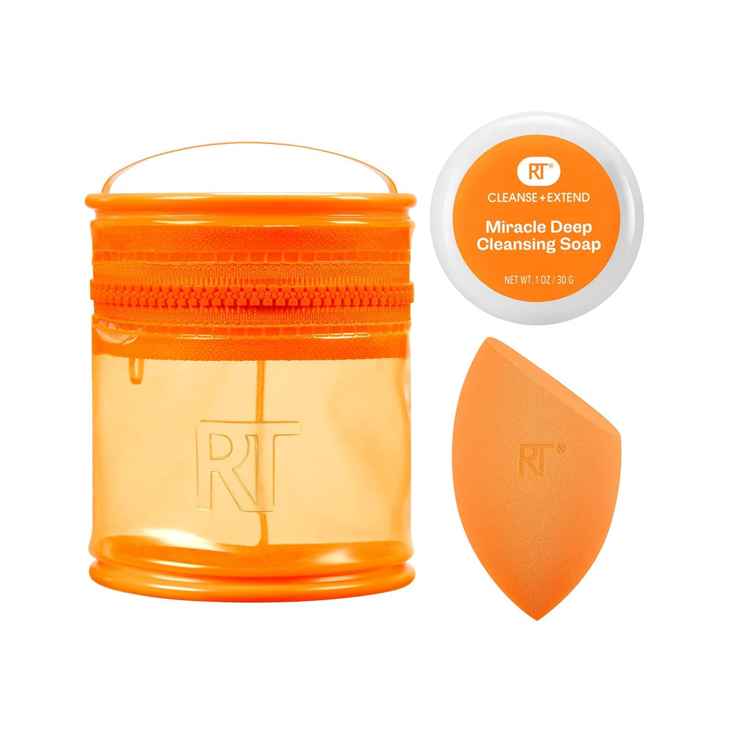 Real Techniques Miracle Blend + Cleanse Set, Makeup Sponge Cleaner