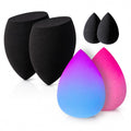 6-Piece Makeup Sponge Set – Latex-Free Beauty Blending Sponges with Mini & Flat Edge Makeup Sponges for Foundation, Concealer, Contour & Powder – Expands When Wet