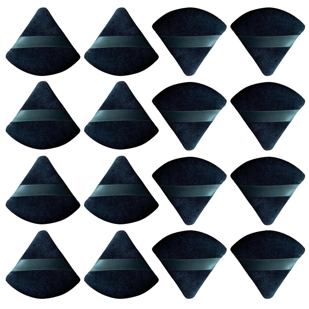 16 pcs Triangle Powder Puff Makeup Puff:Setting Powder Puff Powder Puffs for Face Powder for Loose Powder Cosmetic Foundation Makeup Sponge