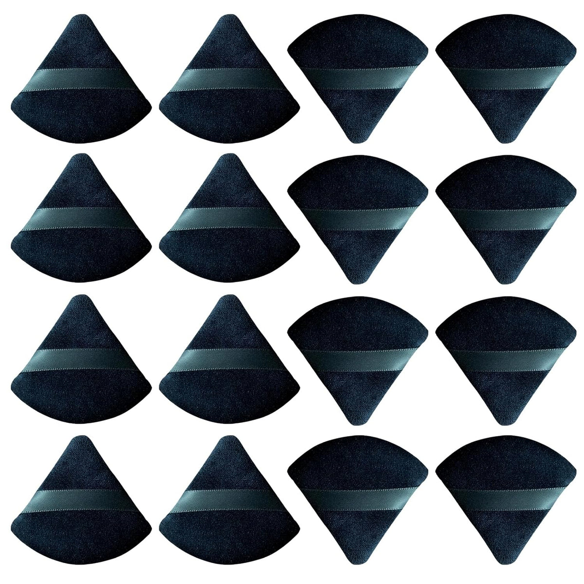 16 pcs Triangle Powder Puff Makeup Puff:Setting Powder Puff Powder Puffs for Face Powder for Loose Powder Cosmetic Foundation Makeup Sponge