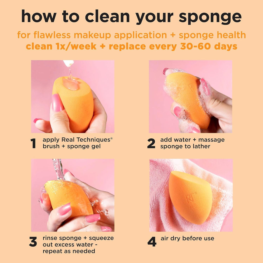 Real Techniques Makeup Sponge Superstars Gift Set, 3 Piece