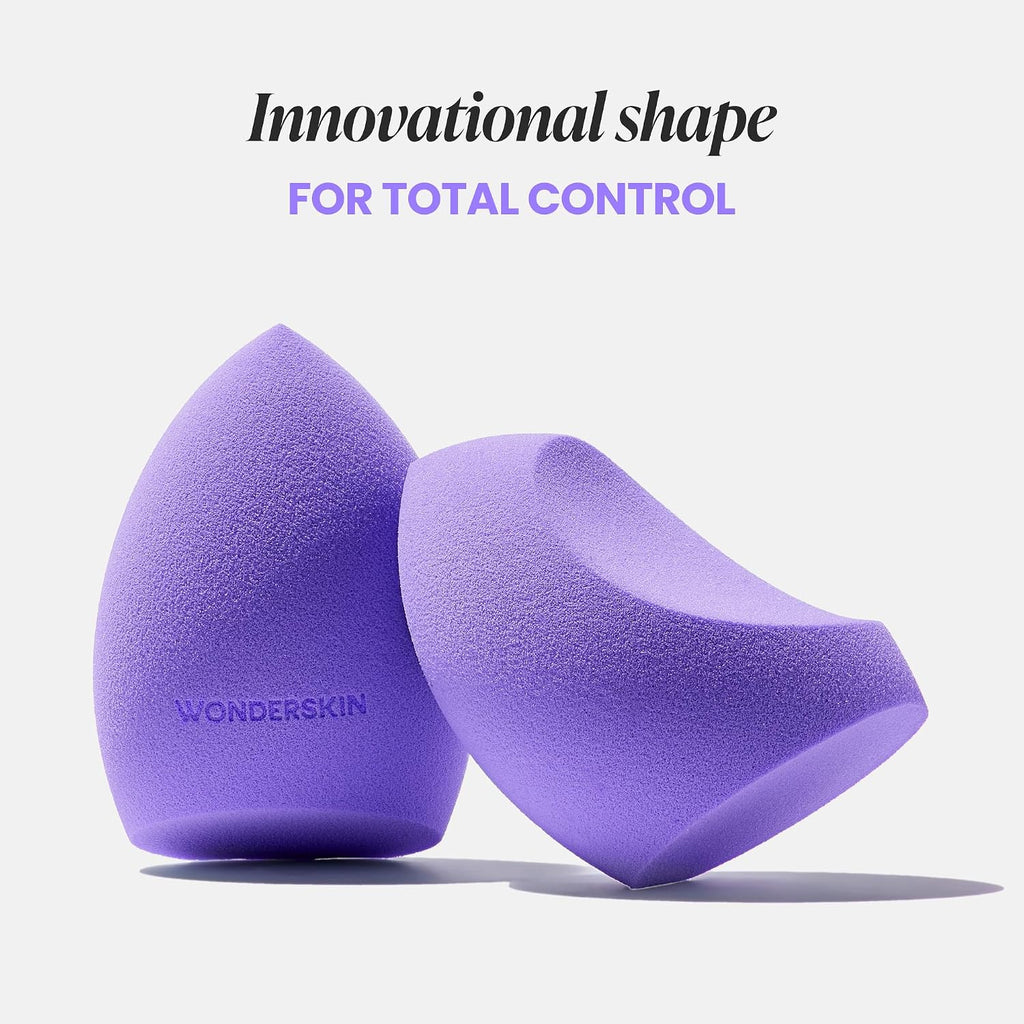 Wonderskin Makeup Sponge - Curve Blender For Foundation, Creams & Powders