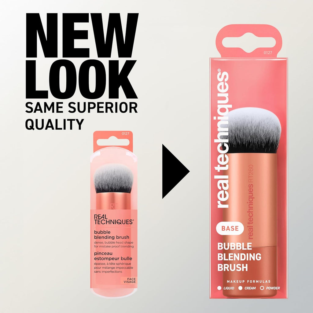 Real Techniques Bubble Blending Brush, Makeup Brush For Foundation and Tint