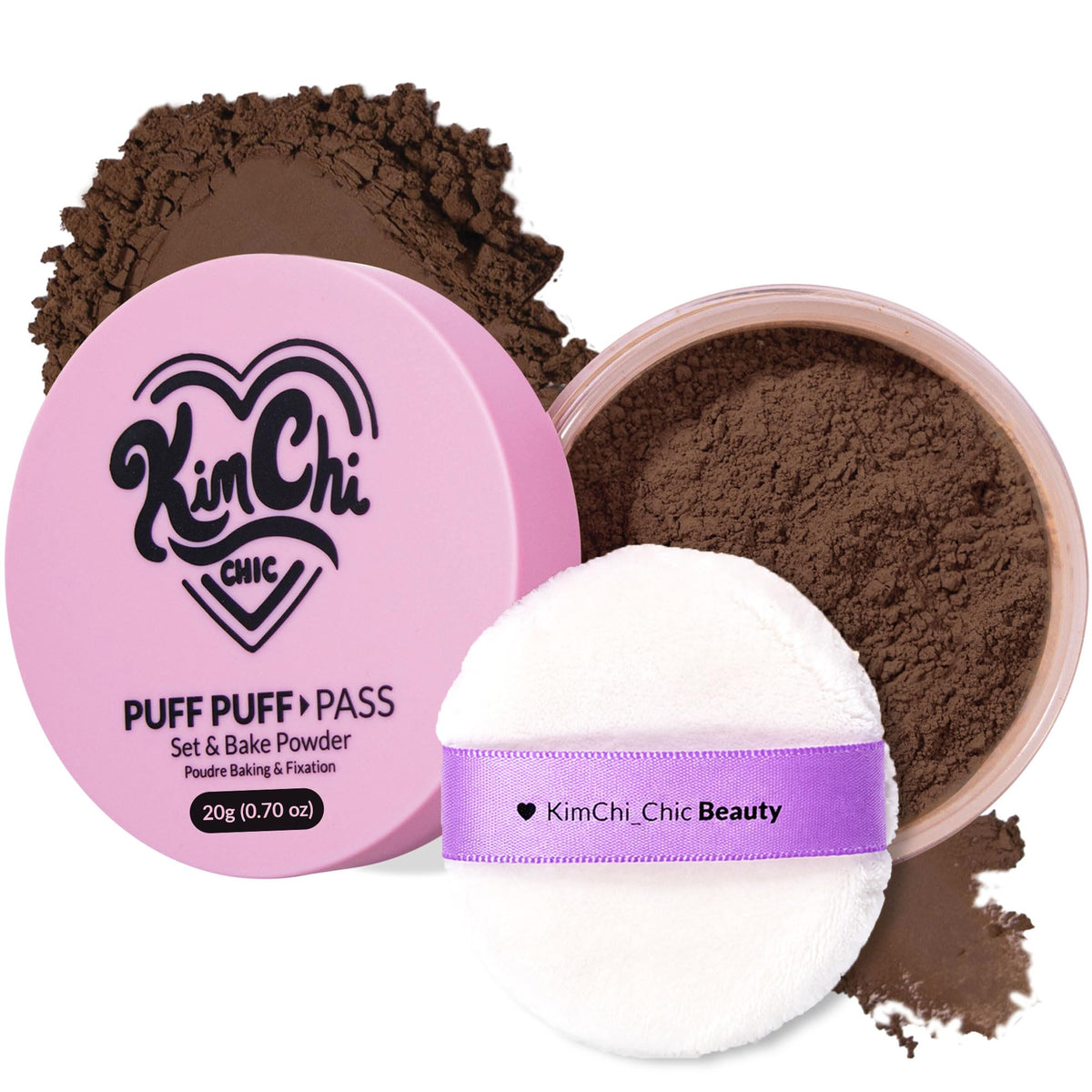 KimChiChic Beauty Puff Puff Pass Set & Bake Loose Setting Powder Makeup