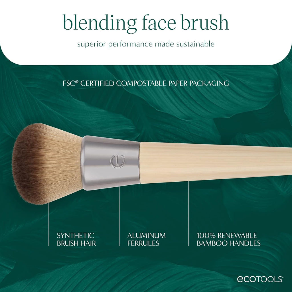 EcoTools Blending Face Makeup Brush for Foundation & Blush, 1 Count