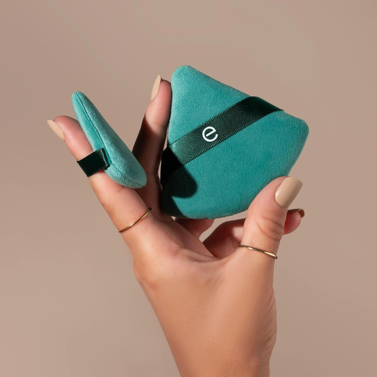 EcoTools Powder Puff Duo, Full-Size & Mini Powder Puff Set