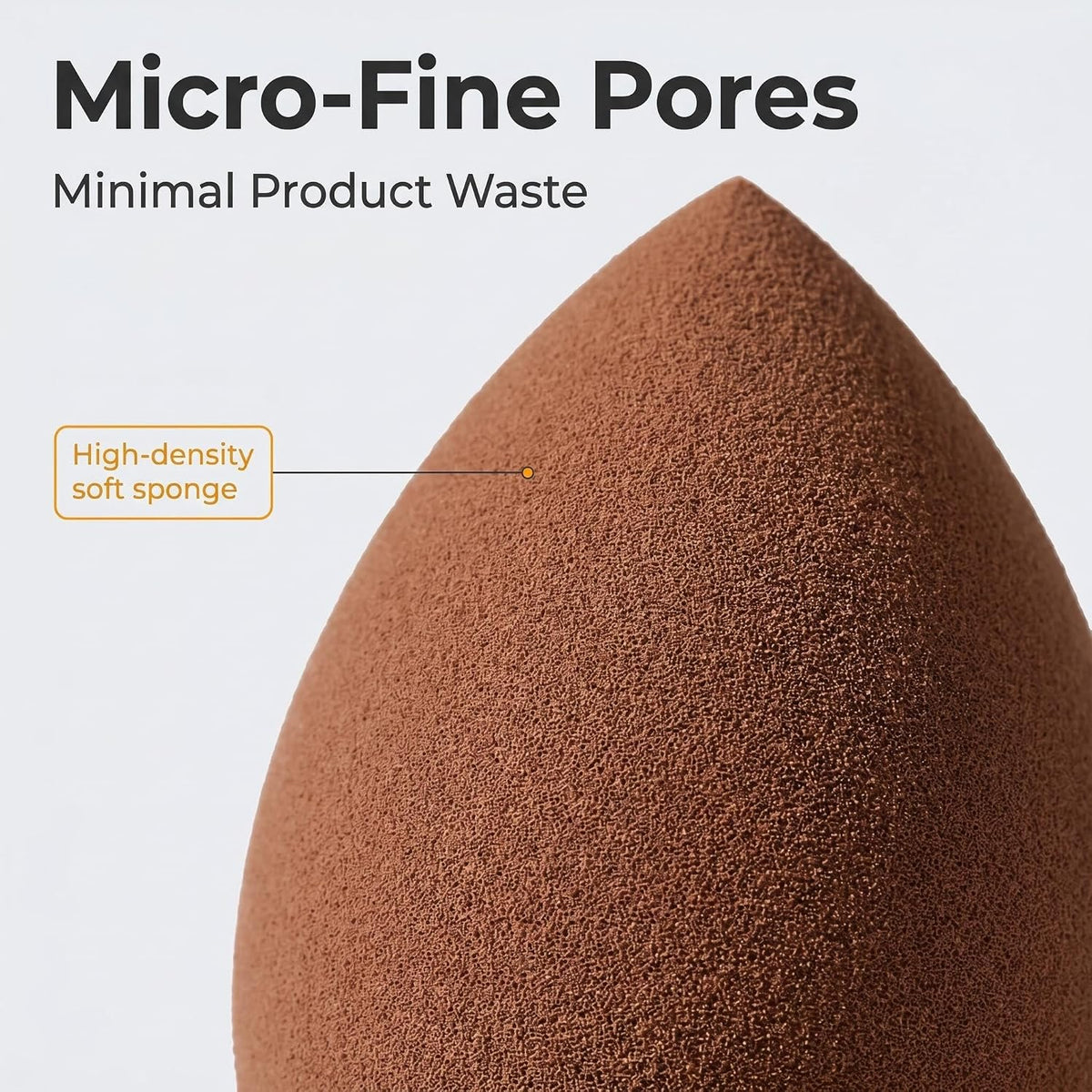 34PCS Latex-Free Makeup Sponge Set, Wet Dry Triangle Flocked Blender Puffs with Velvet Pouch for Foundation Concealer Contour, Skin Friendly