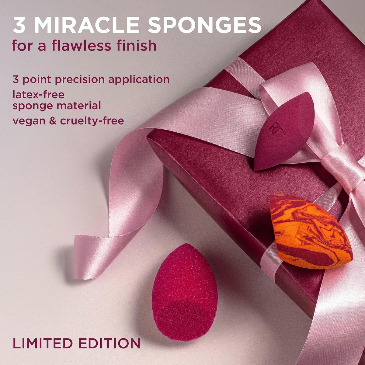 Real Techniques Makeup Sponge Superstars Gift Set, 3 Piece