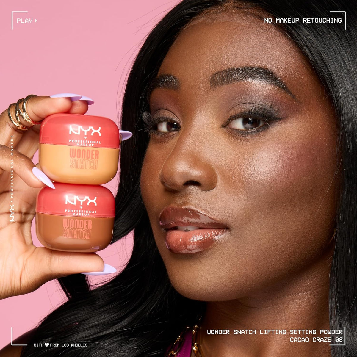 NYX PROFESSIONAL MAKEUP Wonder Setting Powder Puff Applicator, Soft, Reusable Triangle Powder Puff For Applying Loose Or Pressed Powders, Baking, and Brightening, 1 Count